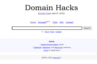 Домейн хак - мощно приложение, с което да търсите хубави домейни