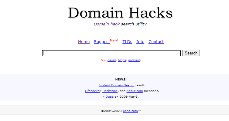 Домейн хак - мощно приложение, с което да търсите хубави домейни